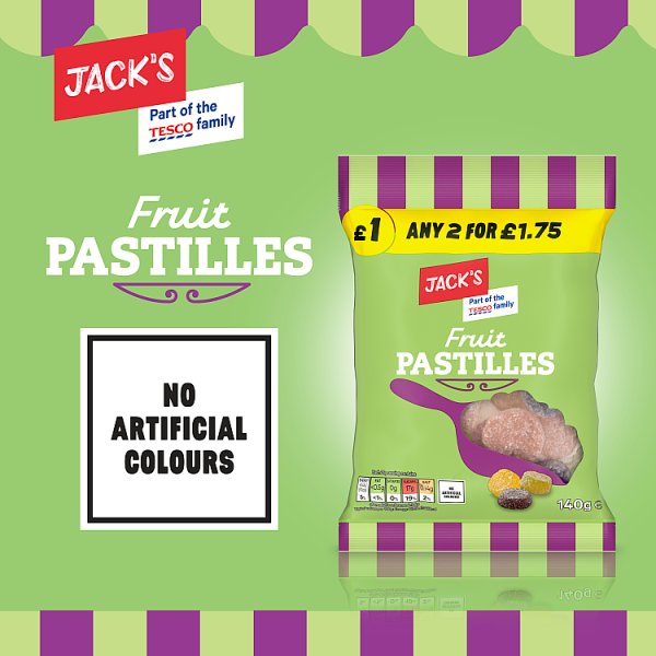 Jack's Fruit Pastilles 140g (10 x 140g) Jack's Fruit Pastilles 140g (10 x 140g)
