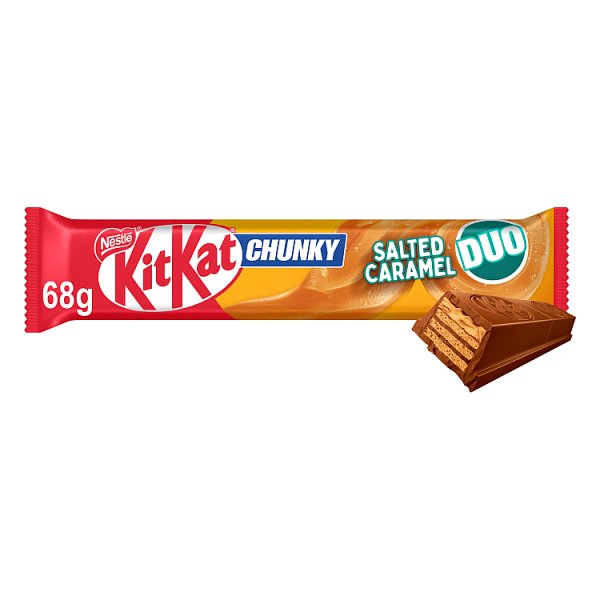KitKat Chunky DUO Salted Caramel Chocolate Bar 68g (24 x 68g) KitKat Chunky DUO Salted Caramel Chocolate Bar 68g (24 x 68g)