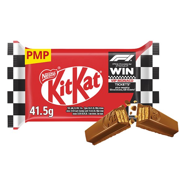 KitKat F1 4 Finger Milk Chocolate Biscuit Bar 41.5g (24 x 41.5g)