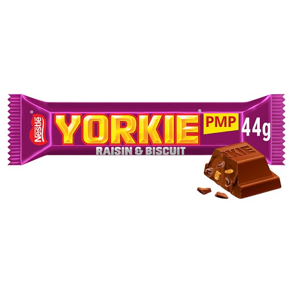 Yorkie Raisin & Biscuit Chocolate Bar 44g (24 x 44g)