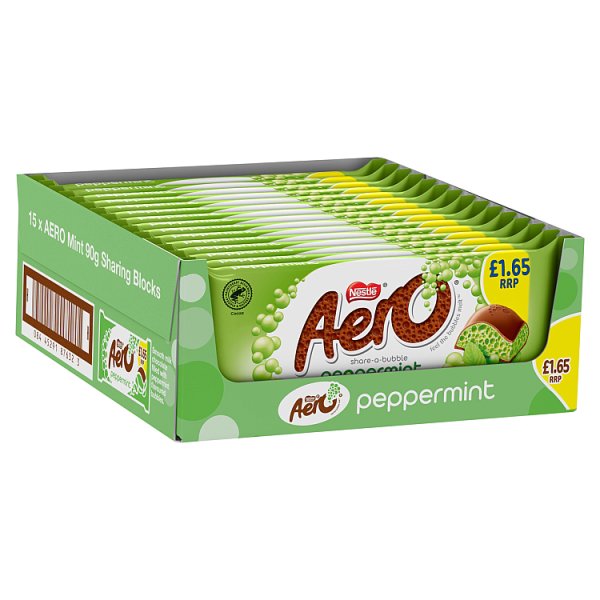 Aero Peppermint Chocolate Sharing Bar 90g (15 x 90g)