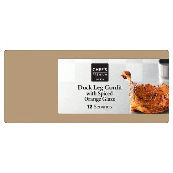 Chef's Premium Duck Leg Confit with Spiced Orange Glaze 6 x 590g (3.54kg) (1 x 3.54kg)