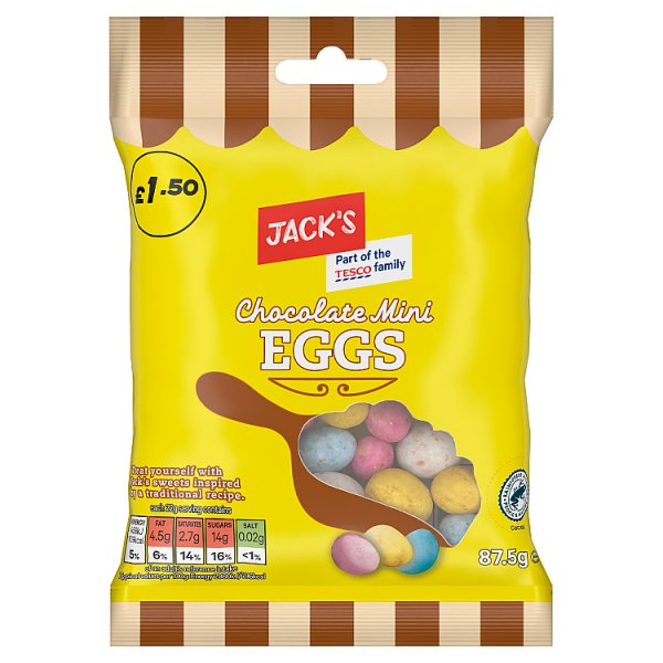 Jack's Chocolate Mini Eggs 87.5g (18 x 87.5g)