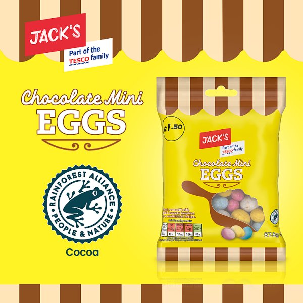 Jack's Chocolate Mini Eggs 87.5g (18 x 87.5g)