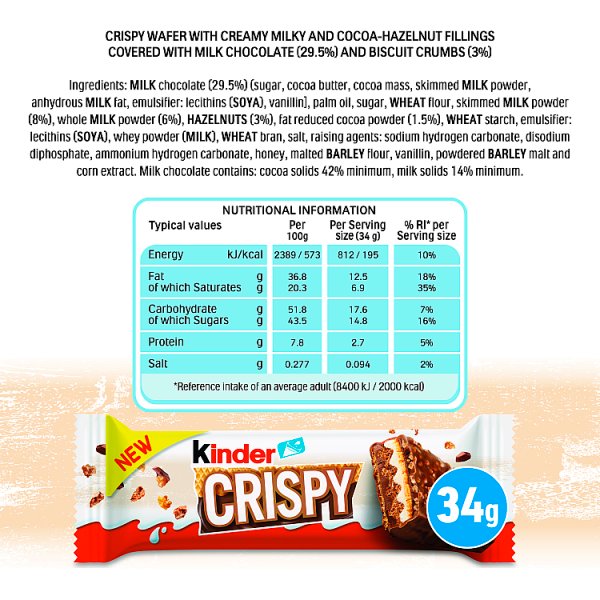 Kinder Crispy 34g (14 x 36g)