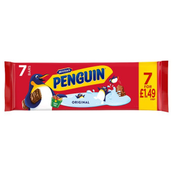McVitie's Penguin Original Bars 7 x 24.6g (172.2g) (12 x 172g)