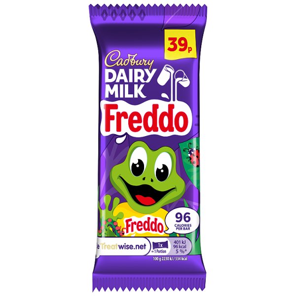 Cadbury Dairy Milk Freddo Chocolate Bar 18g (60 x 18g)