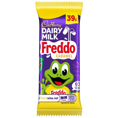 Cadbury Dairy Milk Freddo Caramel Chocolate Bar 19.5g (60 x 19.5g)