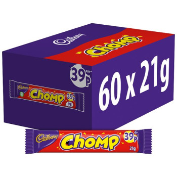 Cadbury Chomp Chocolate Bar 21g (60 x 21g)