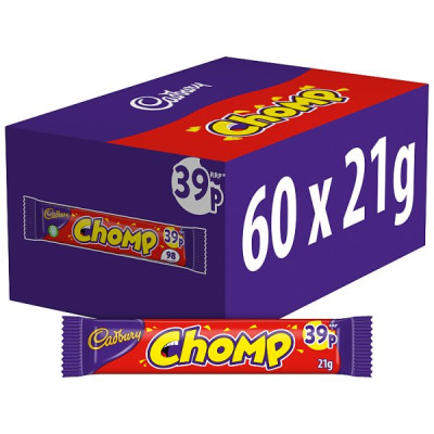 Cadbury Chomp Chocolate Bar 21g (60 x 21g)