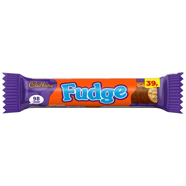 Cadbury Fudge Chocolate Bar 22g (60 x 22g)