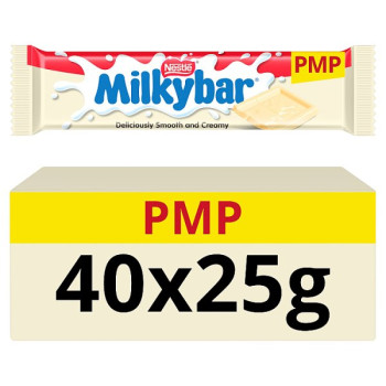 Milkybar White Chocolate Bar 25g (40 x 25g)