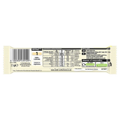 Milkybar White Chocolate Bar 25g (40 x 25g)