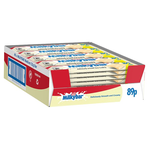 Milkybar White Chocolate Bar 25g (40 x 25g)