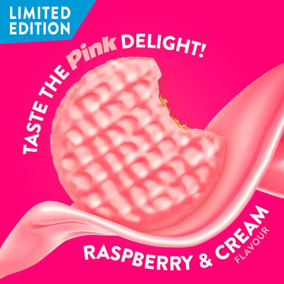McVitie's Limited Edition Digestives Pink Raspberry & Cream Flavour 232g (12 x 232g) McVitie's Limited Edition Digestives Pink Raspberry & Cream Flavour 232g (12 x 232g)
