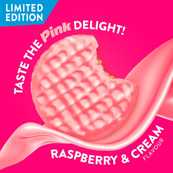 McVitie's Limited Edition Digestives Pink Raspberry & Cream Flavour 232g (12 x 232g) McVitie's Limited Edition Digestives Pink Raspberry & Cream Flavour 232g (12 x 232g)