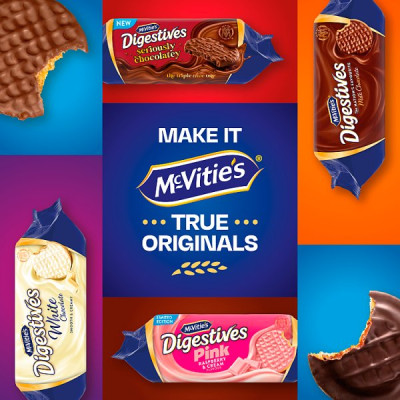 McVitie's Limited Edition Digestives Pink Raspberry & Cream Flavour 232g (12 x 232g) McVitie's Limited Edition Digestives Pink Raspberry & Cream Flavour 232g (12 x 232g)