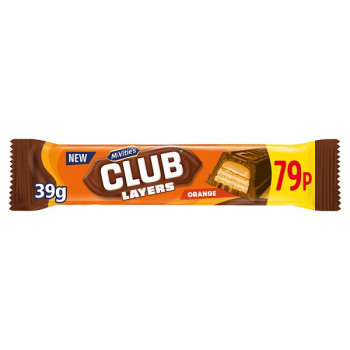McVitie's Club Layers Orange 39g (24 x 39.5g) McVitie's Club Layers Orange 39g (24 x 39.5g)