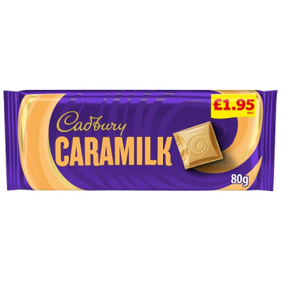 Cadbury Caramilk Chocolate Bar 80 g (26 x 80g)