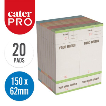 CaterPro 20 Paper Bar Order Pads 150 x 62mm (1 x 20s)