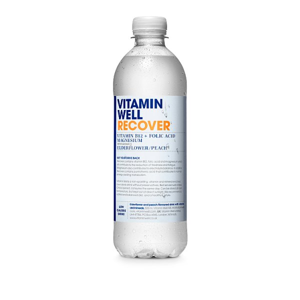 Vitamin Well Recover with Flavour of Elderflower / Peach 500ml (12 x 500ml)