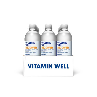 Vitamin Well Recover with Flavour of Elderflower / Peach 500ml (12 x 500ml)