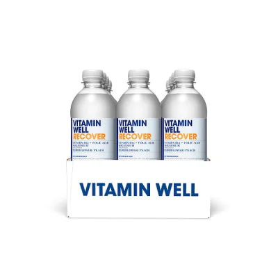 Vitamin Well Recover with Flavour of Elderflower / Peach 500ml (12 x 500ml)