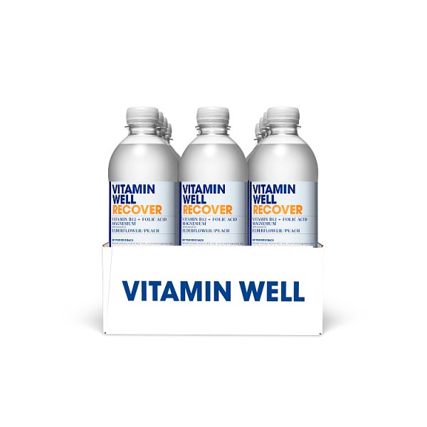 Vitamin Well Recover with Flavour of Elderflower / Peach 500ml (12 x 500ml)