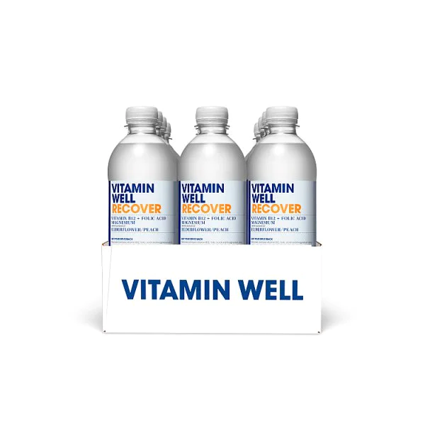 Vitamin Well Recover with Flavour of Elderflower / Peach 500ml (12 x 500ml)