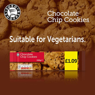 Euro Shopper Chocolate Chip Cookies 150g (11 x 150g)