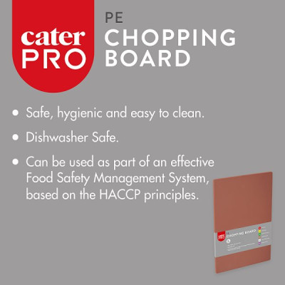 CaterPro PE Chopping Board 45 x 30cm (1 x Sgl)