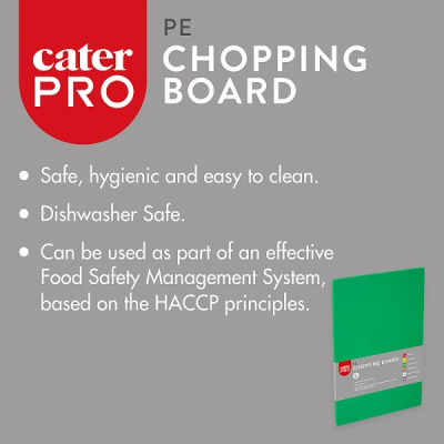 CaterPro PE Chopping Board 45 x 30cm (1 x Sgl)
