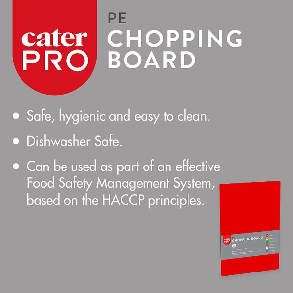 CTS Red Chopping Board (10 x Sgl)