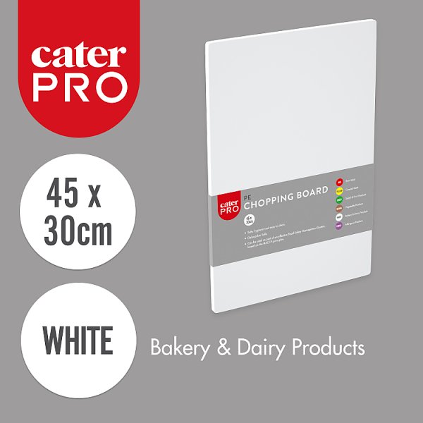 CaterPro PE Chopping Board 45 x 30cm (10 x Sgl) CaterPro PE Chopping Board 45 x 30cm (10 x Sgl)