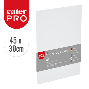 CaterPro PE Chopping Board 45 x 30cm (1 x Sgl) CaterPro PE Chopping Board 45 x 30cm (1 x Sgl)