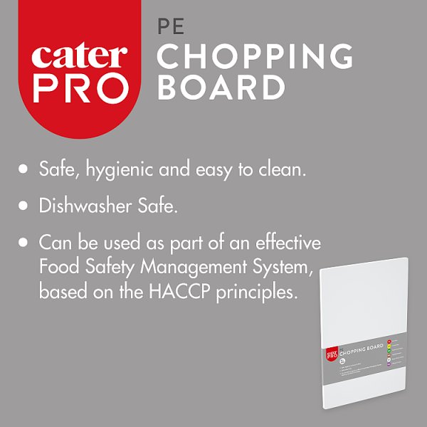 CaterPro PE Chopping Board 45 x 30cm (1 x Sgl)