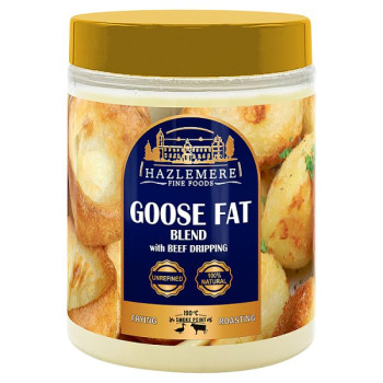 HAZLEMERE Goose Fat Blend with Beef Dripping 1000ml (1 x 860g)