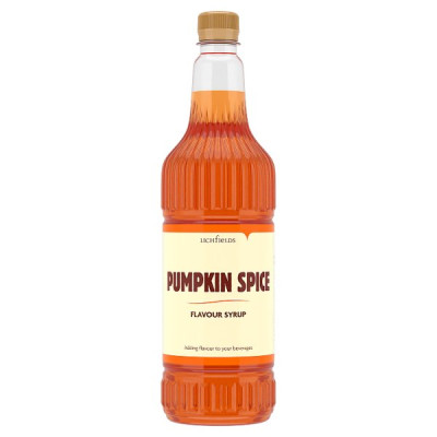 Lichfields Pumpkin Spice Flavour Syrup 1 Litre (1 x 1ltr)