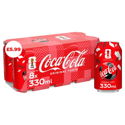 Coca-Cola Original Taste 8 x 330ml (3 x 8x330ml)