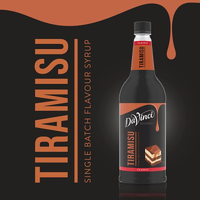DaVinci Gourmet Classic Tiramisu Single Batch Flavour Syrup 1L (6 x 1ltr)
