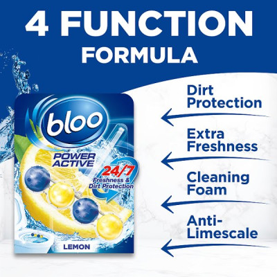 Bloo Power Active Lemon Rim Block 2 x 50g (6 x 2pk)
