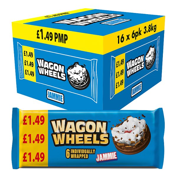 Wagon Wheels Jammie 6 Pack (16 x 228g)