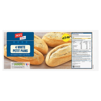Jack's 4 White Petit Pains (15 x 4pk)
