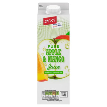 Jack's Pure Apple & Mango Juice 1 Litre (6 x 1ltr)