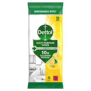 Dettol Multi Purpose Wipes Citrus Zest 30 (12 x 30pk)