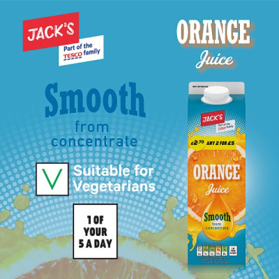 Jack's Orange Juice 1 Litre (6 x 1ltr)