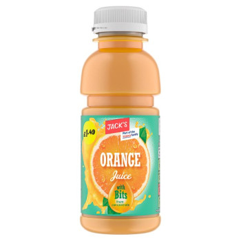 Jack's Orange Juice with Bits 300ml (8 x 300ml)