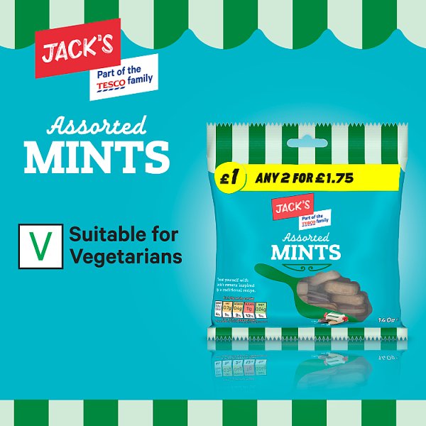 Jack's Assorted Mints 140g (12 x 140g)