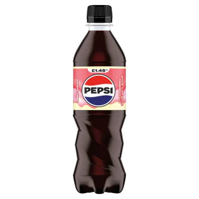 Pepsi Strawberries 'N' Cream Flavour Bottle PMP 500ml (12 x 500ml)