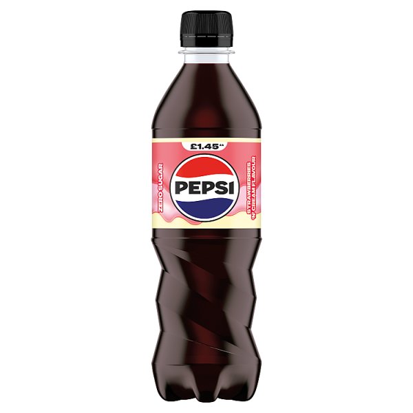 Pepsi Strawberries 'N' Cream Flavour Bottle PMP 500ml (12 x 500ml)